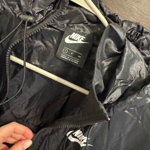 Nike Black Jacket with White Swoosh